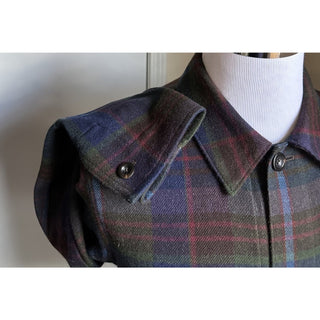 Ralph Lauren Purple Label Men Shadow Plaid Shirt Jacket Size M New $2995 Italy