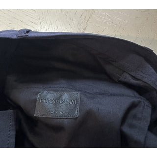 NWT $1195 Giorgio Armani Men Linen Short Pants Navy 58 Eu/42 US