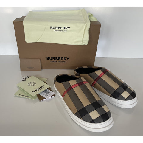NIB Burberry Women's Archive Beige Mule Sneakers 9 US (39 Euro) 8046987 Italy