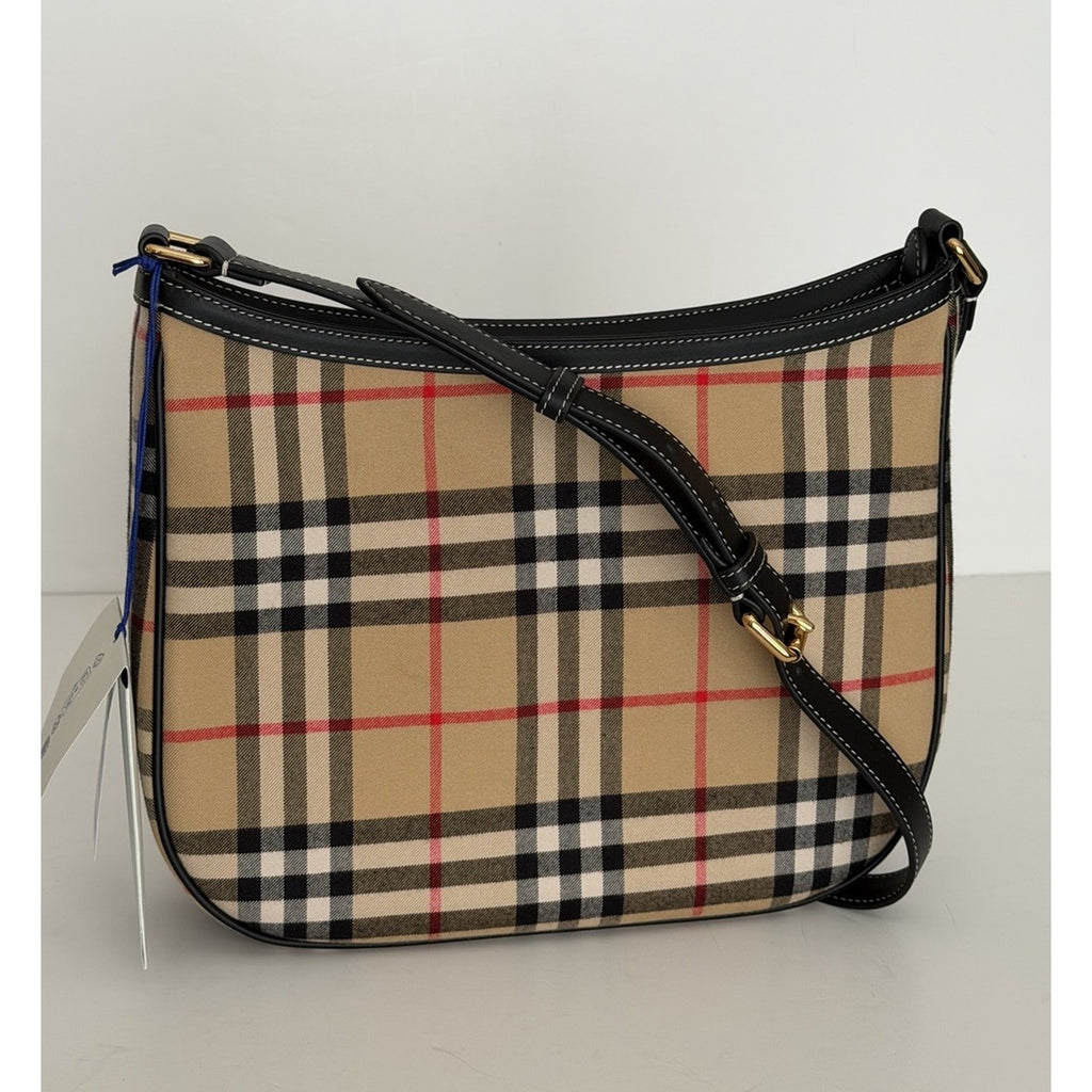 Burberry Zip Closure Archive Beige IP Check Satchel Bag 8111415 IT NWT $1450