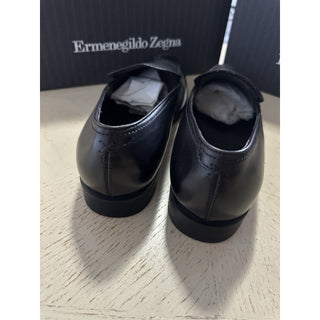 ZEGNA Leather Loafers Shoes Black 9.5 US/42.5 Eu New $840