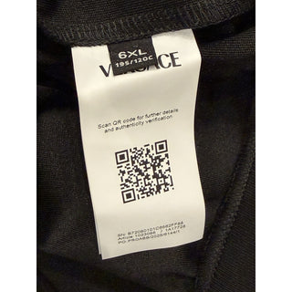 Versace Chain Medusa Logo Black Polyester Jacket 6XL Black 1023098 NWT $1400