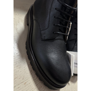 NIB $1495 Brunello Cucinelli Men’s Leather Boots Shoes Black 10 US/43 Eu