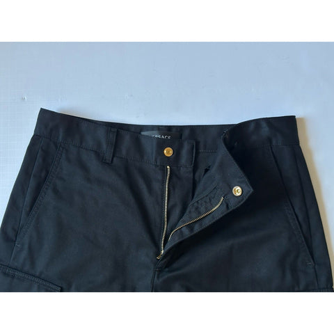 Versace Heritage Print Black Drill Fabric Shorts 50 Euro (34”) 1014373 NWT $900