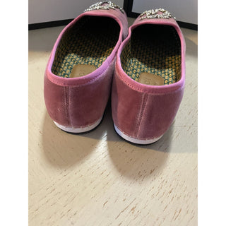 NIB $980 Gucci Mens Velvet Loafers Shoes Pink 7.5 US / 6.5 UK Italy