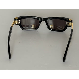 Bottega Veneta Unisex Bolt Squared Sunglasses Black BV1308S Made in Japan NIB