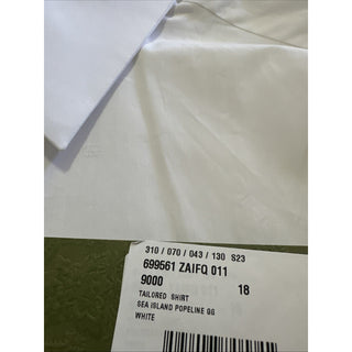 New Gucci Men’s Dress Shirt White 46/18 Italy