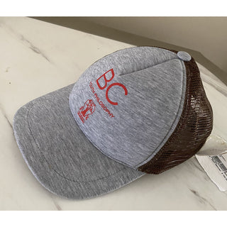 NWT Brunello Cucinelli Boys Baseball Hat Cap LT Gray/Brown Size 6 Italy