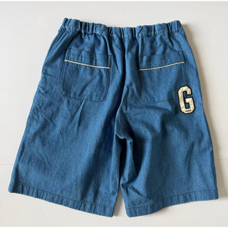 Gucci Denim Bermuda Shorts Bright Blue G Patch Men’s 34 US (50 Eu) 753107 IT NWT