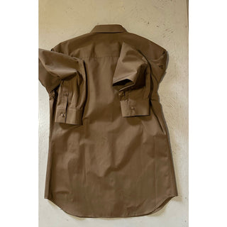 New $950 Gucci Men Teilored Dress Shirt Color Classic Biscuit 41/16