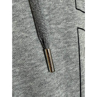 Versace Greca Logo Non-brushed Cotton Gray Jacket with Hoodie 6XL 1021361 NWT