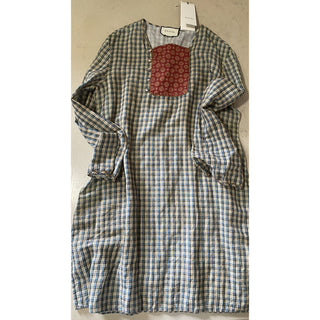 New $1200 Gucci Country Check Shirt Blue/Red/Green Size 46 Eu Italy