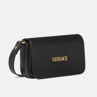 Versace Lamb Leather Black Mini Shoulder Bag 1018747 Italy NWT $990