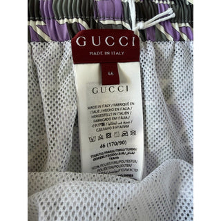 Gucci Men's Boxer Stone/Lilac Nylon Swim Shorts 30 US (46 Euro) Italy 787899