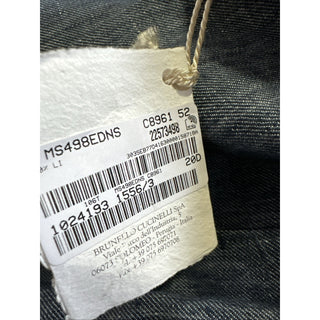 NWT $4995 BRUNELLO CUCINELLI Linen Classic-Fit Suit DENIM BLUE 42R US/52R Eu