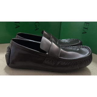 New $1050 Bottega Venetta Men Leather Driver Moccasin Shoes Brown 9 US/42 Eu