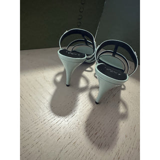 Gucci Women Leather Sandal Shoes Pasific Green 9.5 US/39.5 Eu New 776643