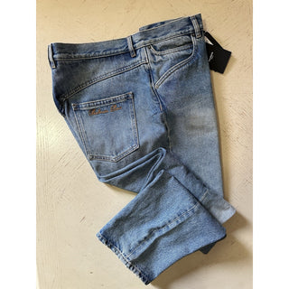 NWT $1050 Balmain Faded Five-Pocket Jeans Blue 36 US/52 Eu