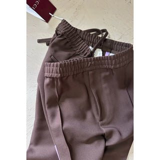 Gucci Men’s Drawstring Dress Pants Vanessa Brown 36 US/52 Eu New $1200