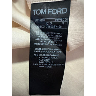 New $1150 TOM FORD Men Dress Shirt Color Vanilla Size 42/16.5 Switzerland