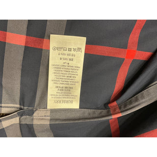 Burberry Elio Check Short Sleeve Shirt Navy/Grey IP Check XL 8121727 NWT $640