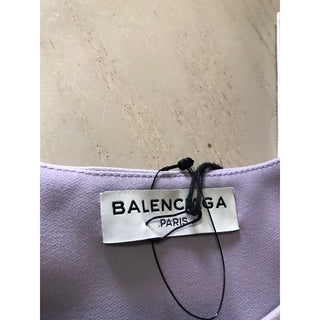 New $1235 Balenciaga Women’s Top Tank Blouse LT Purple Size 38 Italy
