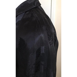 New $2690 Saint Laurent Zipped Raglan Jacket Coat Black 40 US ( 50 Eu ) Italy