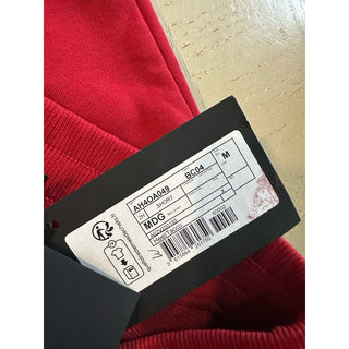 NWT $795 Balmain Men Sunset Drawstring Bermuda Shorts Red Size M Italy