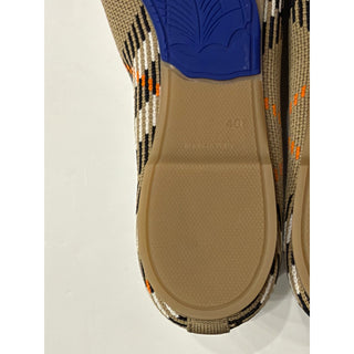 Burberry Baby Check Knit Ballet Flats Sand Beige 10.5 US (40.5) 8099057 NWT $655