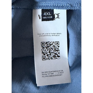 Versace Medusa Greca Logo T-Shirt Blue Men 4XL 1011861 1A16047 NWT