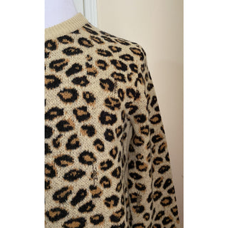 NWT $1960 Gucci Men Wool Jacquard Knit Crewneck Sweater Camel/Black XS Italy