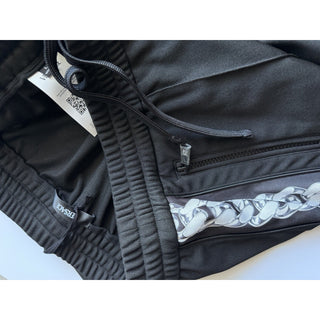 Versace Men's Chain Medusa Print Black Activewear Pants XL 1023099 NWT $1200