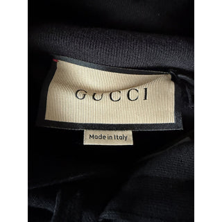 Gucci Interlocking G Logo Hoodie Black Cotton Sweatshirt Men’s Large 721427 NWT