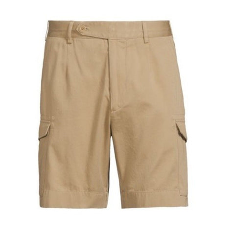 Ralph Lauren Purple Label Men Weston Cotton Cargo Short Tan 36 US/52 Eu New