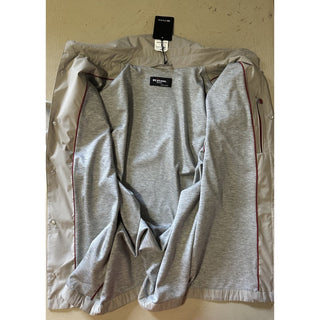 Kiton Men’s Woven Snap Jacket Beige Size 44 US/54 Eu New $3295