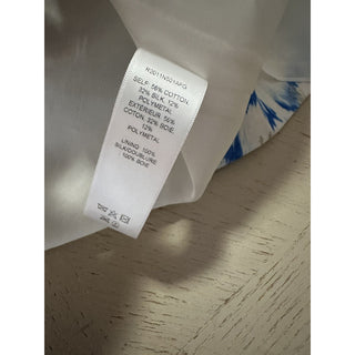 New $2790 Carolina Herrera Dress Blue/Silver 14 US