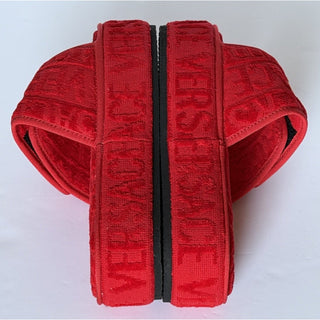 Versace Medusa Platform Slide Slippers Red Gold Women 9 US (39 Eu) ZSL00003 NIB
