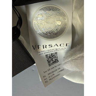 Versace Medusa Silk/Cashmere Cushion Pillow Stone Gray 20.5” x 20.5” 1012278 NWT