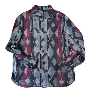 NWT $2195 Giorgio Armani Men Blazer Shirt Blue/Red/Multi 40 US/50 Eu Italy