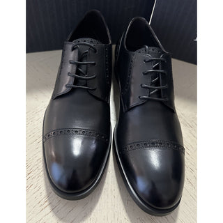 ZEGNA Derby Dress Shoes Black 10 US/43 Eu Italy New $890