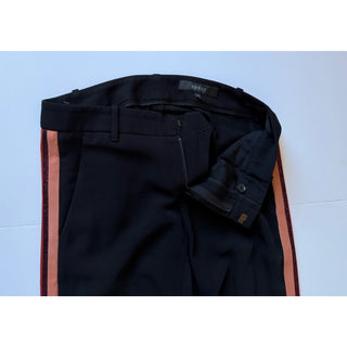 Gucci Women’s Tailored Trousers Black Pink Red Stripe Pants 4 US (40 IT)