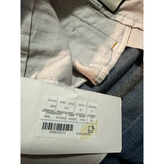 New $1380 Gucci Men’s Washed Cotton/Linen Jeans Pants Blue 36 US Italy