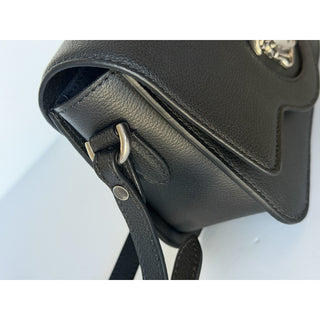 Versace Gold Medusa Head Leather Black Small Shoulder Bag 1008100 NWT $1750