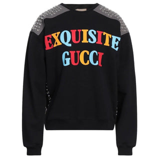 NWT $3980 Gucci Men's Sweatshirt Pullover Sweater Black/Gray Size M