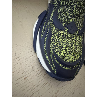 NIB $1190 Fendi Men Contrast Knit High Top Sneakers Shoes Navy/Green 11 US/10 UK