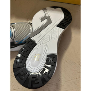 Fendi Flow Sneakers Gray/Blue/Yellow 12 US (11 Fendi) 7E1689 Italy NIB $1190