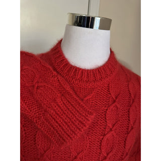 NWT $1190 Saint Laurent Men’s Crewneck Sweater Red Size S Italy