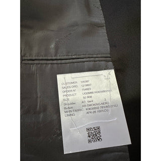 New $10995 Kiton Cashmere & Linen Diner Jacket Blazer Navy/Black 40R US/50R Eu