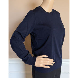 Burberry Lea 100% Wool Navy Sweater XL 8091167 NWT $830