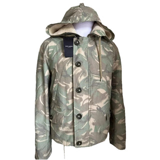 New $3390 Saint Laurent PARKA CAPUCHE CAMOUFLAGE MILI. Jacket Coat 42 US/52 Eu